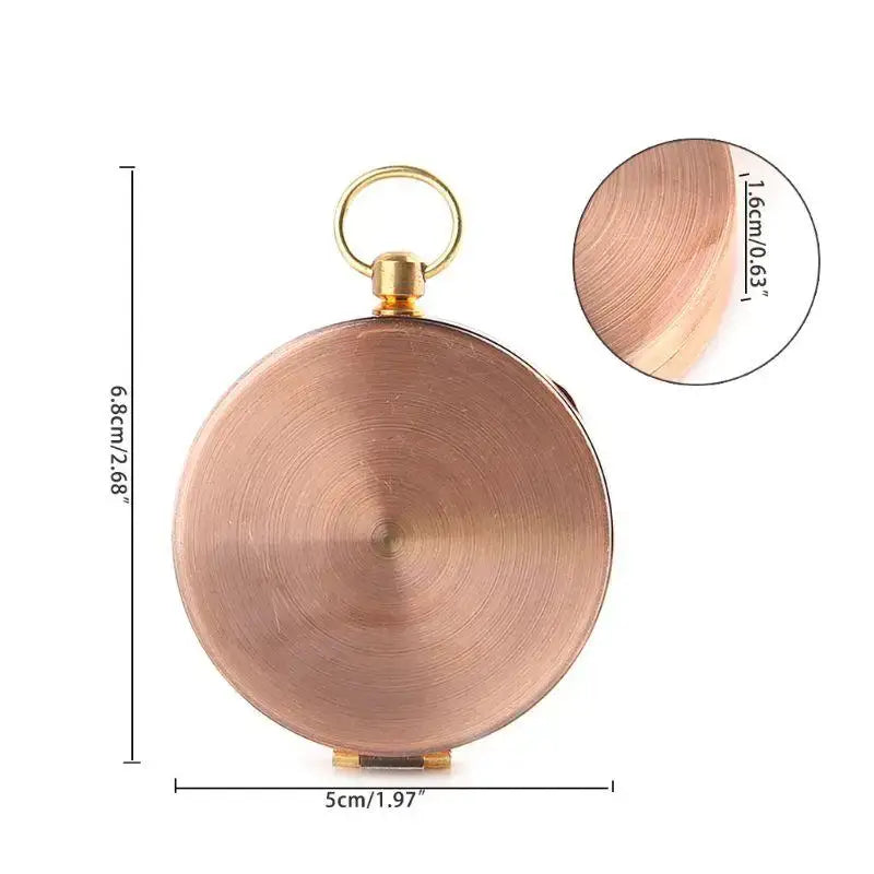 Boussole survie cuivre fonctionnelle outdoor