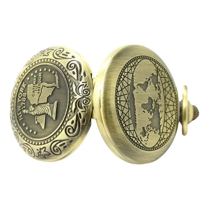 Boussole vintage style montre gousset décorative