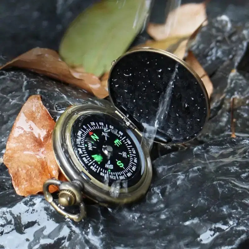Boussole vintage style montre gousset décorative