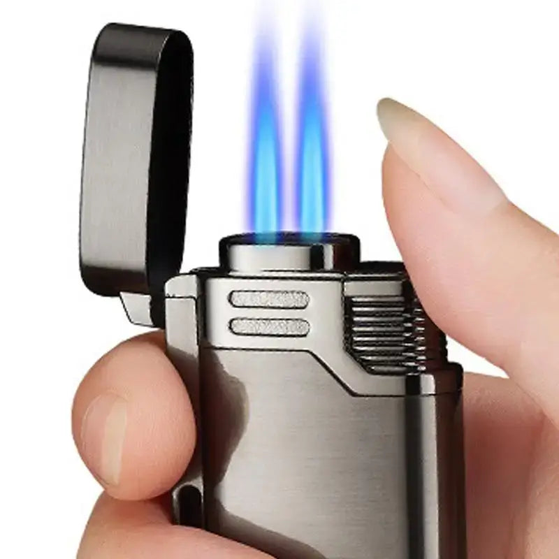 Briquet tempête double flamme cigares