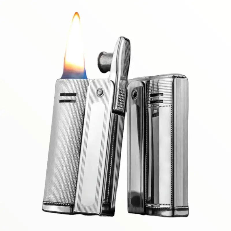 Briquet tempête essence classique argenté