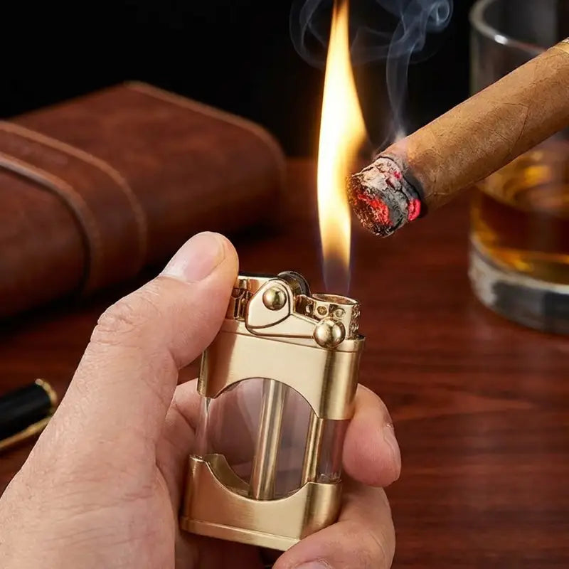 Briquet tempête laiton personnalisable élégant