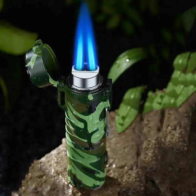 Briquet tempête lampe torche intégrée