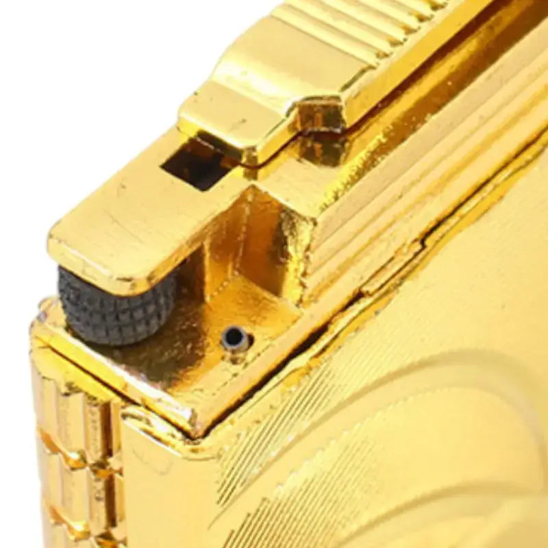 Briquet tempête luxe finition dorée spirales