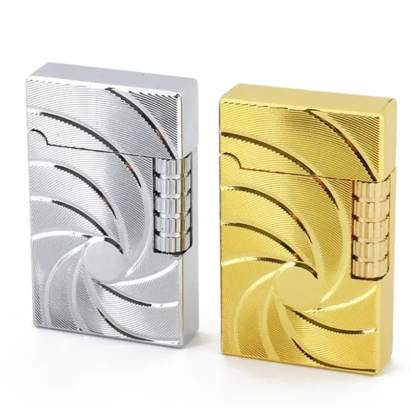 Briquet tempête luxe finition dorée spirales