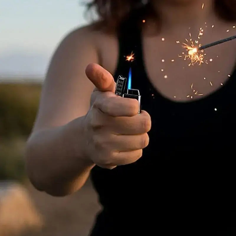Briquet tempête montre intégrée multifonction