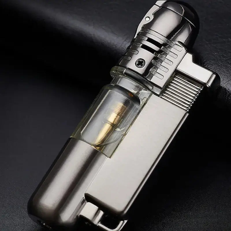 Briquet tempête rectangulaire métallique robuste