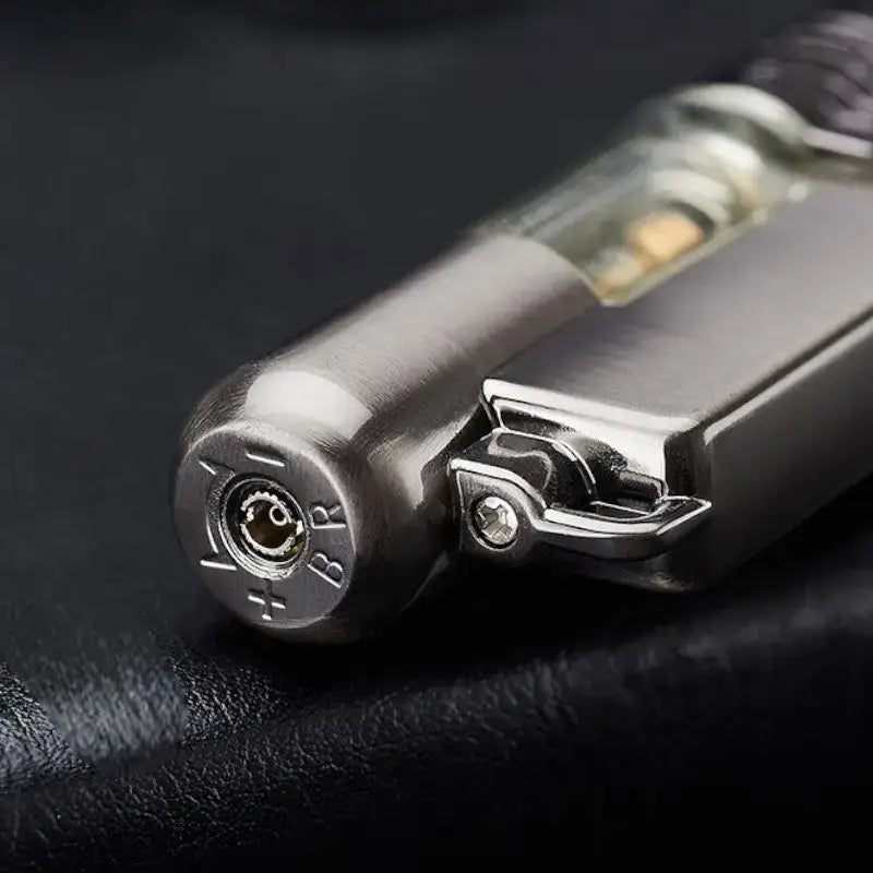 Briquet tempête rectangulaire métallique robuste