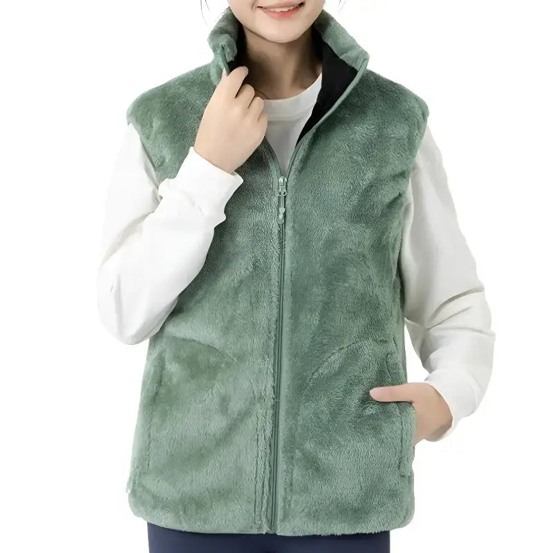 Gilet polaire chauffant - 7 zones usb - polyester doux - 3 niveaux