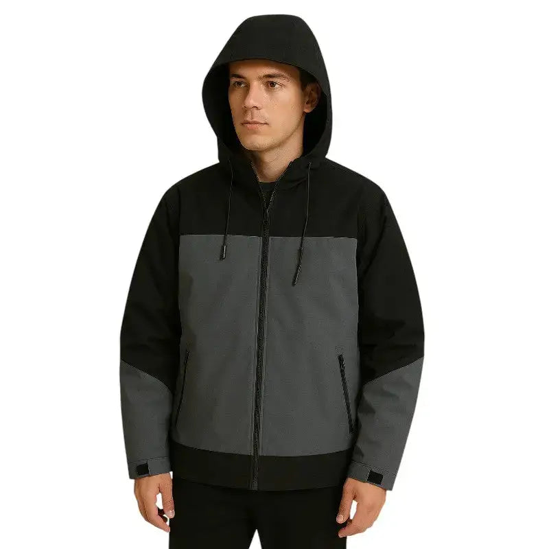 Veste homme bicolore streetwear hiver