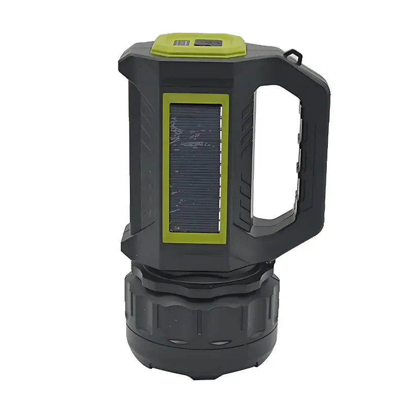 Lampe torche led hybride solaire câble