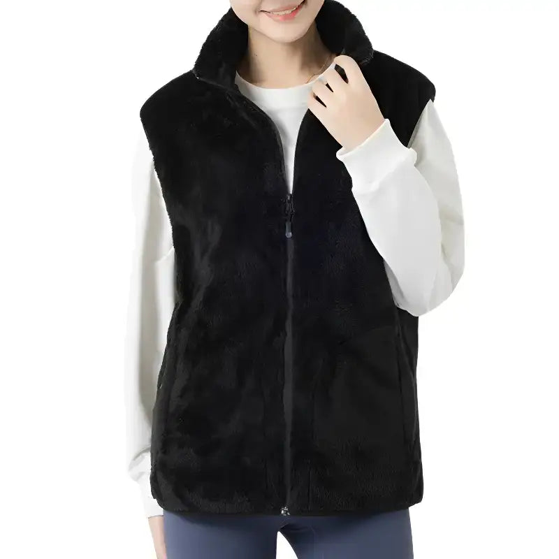 Gilet polaire chauffant - 7 zones usb - polyester doux - 3 niveaux