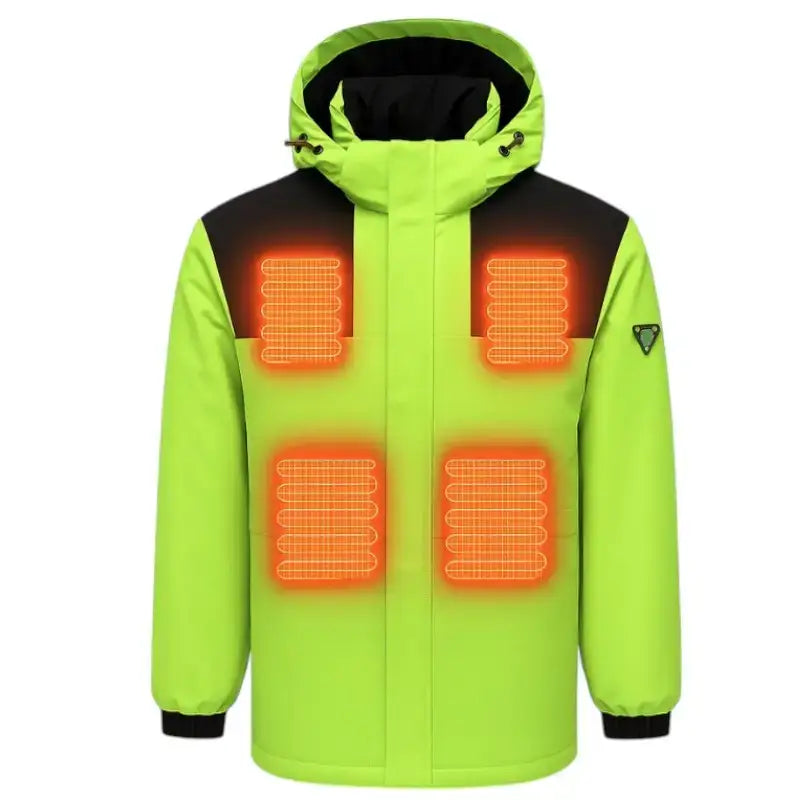 Homme veste chauffante imperméable