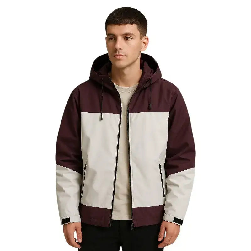 Veste homme bicolore streetwear hiver