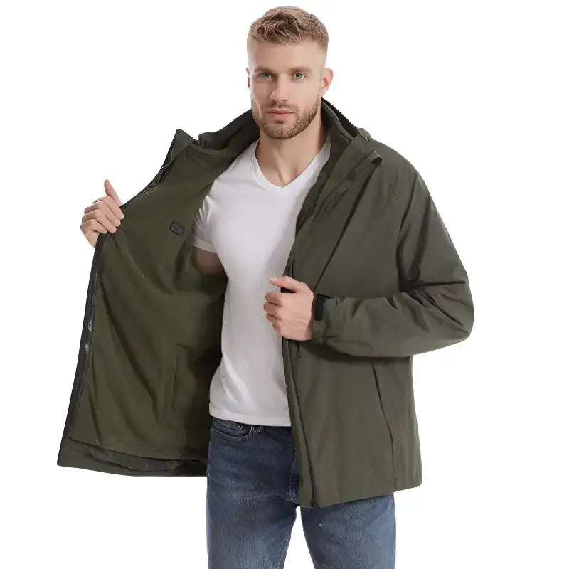Veste chauffante homme fine outdoor loisir