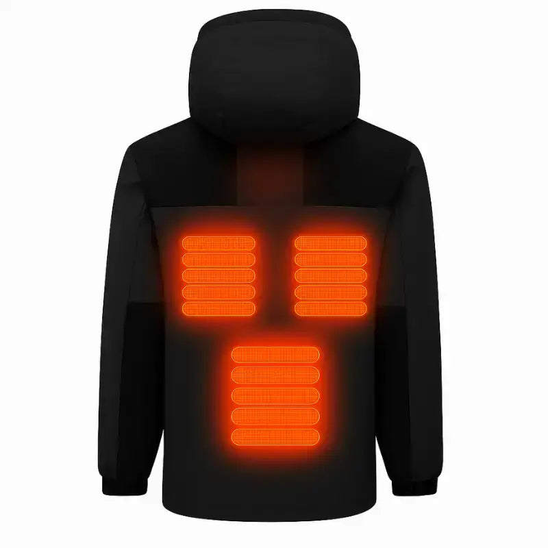 Homme veste chauffante imperméable