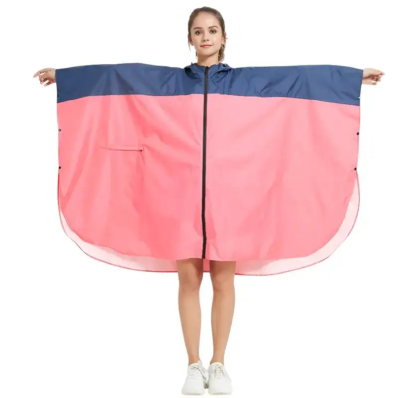 Poncho pluie bicolore imperméable