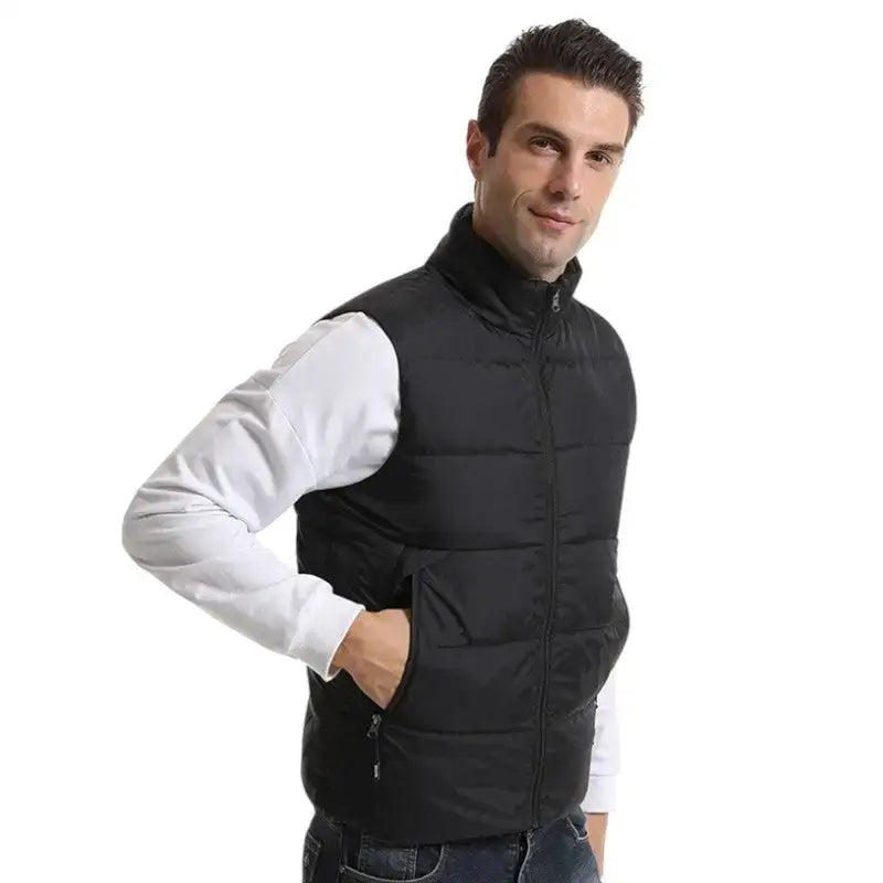 Gilet chauffant duvet homme 5 zones