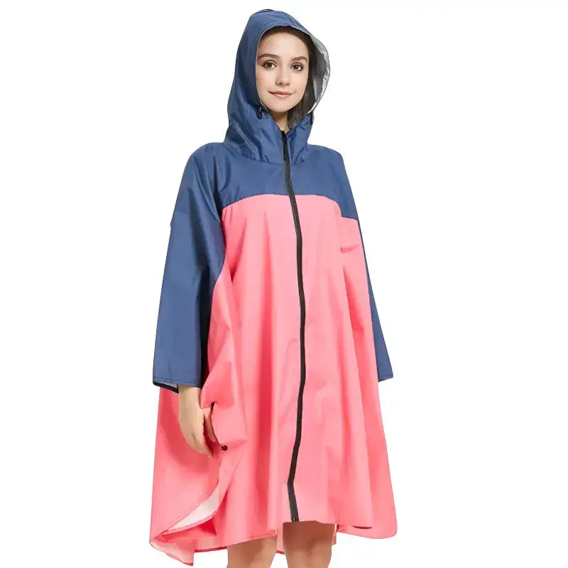 Poncho pluie bicolore imperméable