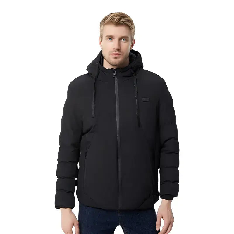 Doudoune chauffante capuche hiver