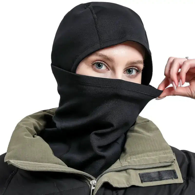 Cagoule coupe-vent femme protection maximale