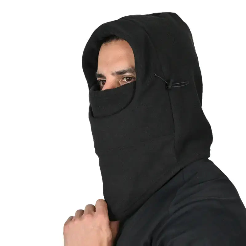 Cagoule polaire homme hiver