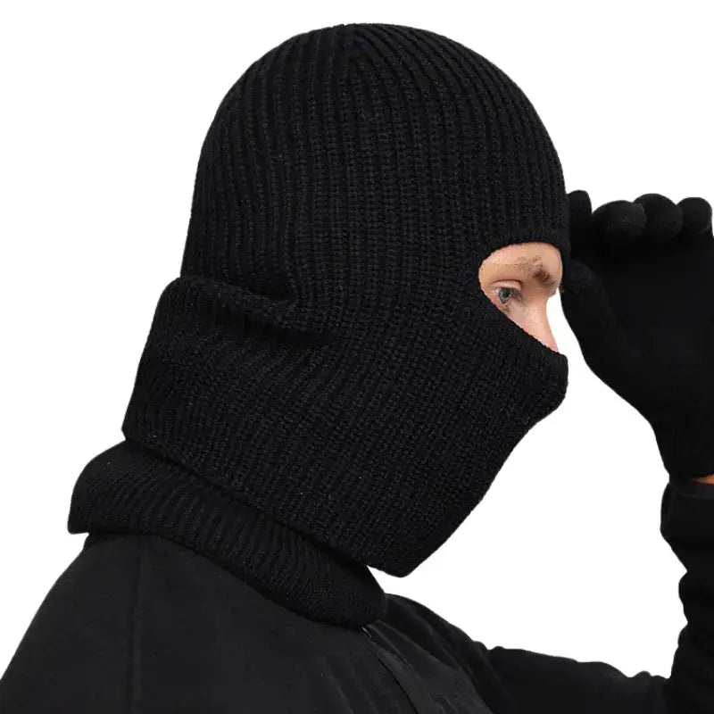 Cagoule tricot homme confort thermique