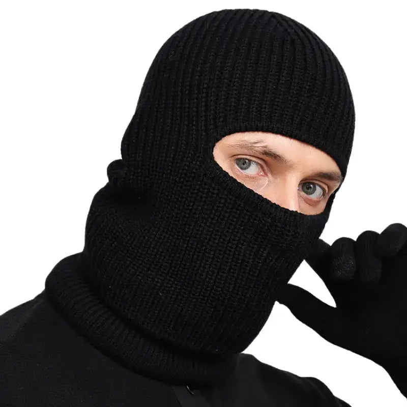 Cagoule tricot homme confort thermique