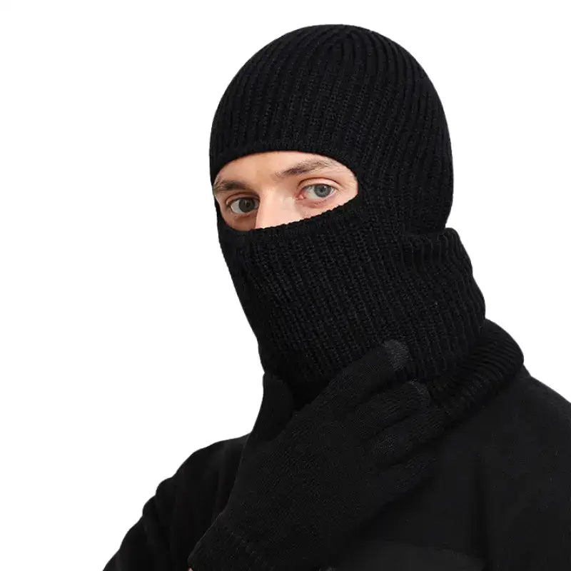 Cagoule tricot homme confort thermique