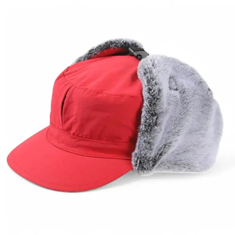 Casquette randonnée hiver fourrure -15°c