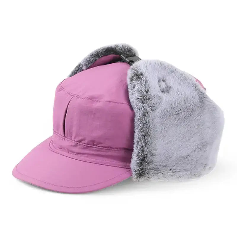 Casquette randonnée hiver fourrure -15°c