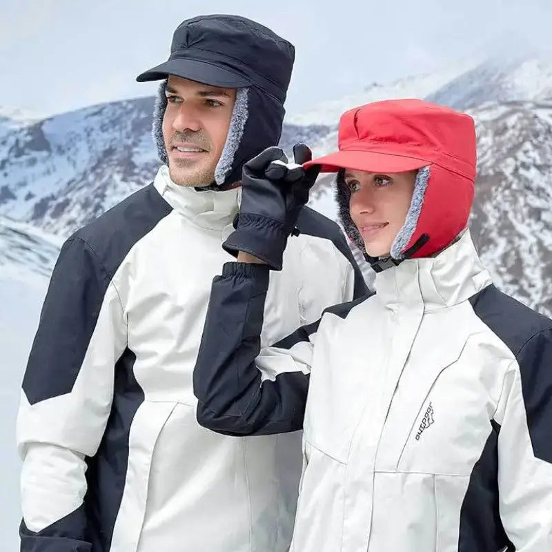 Casquette randonnée hiver fourrure -15°c