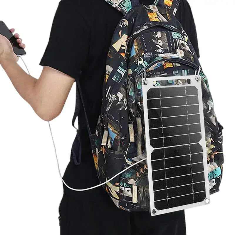 Panneau solaire randonnée double usb pliable