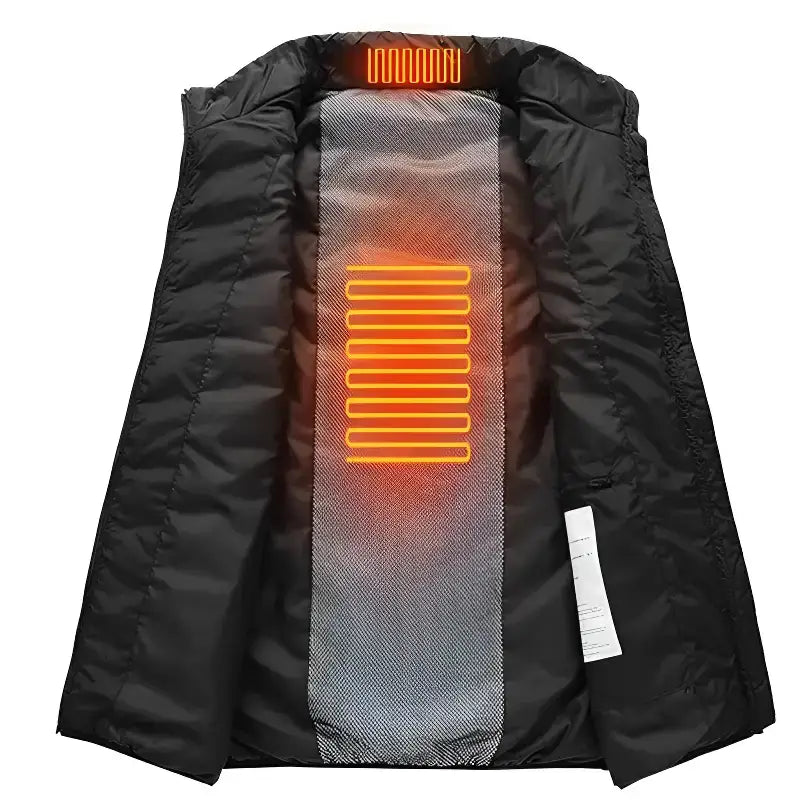 Gilet chauffant homme grande taille polyvalent