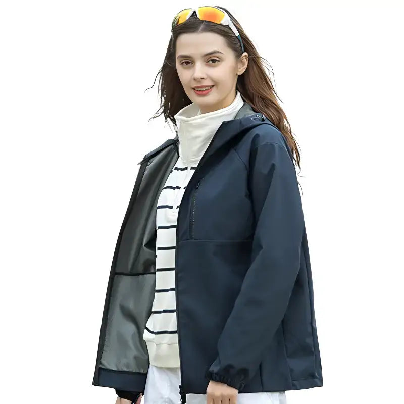 Veste softshell randonnée doublure maille