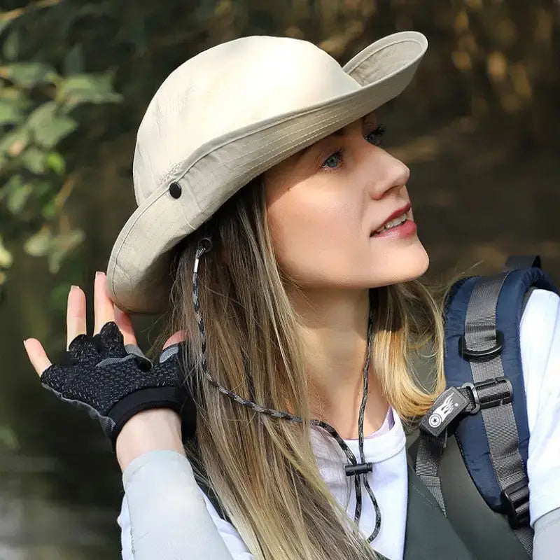 Chapeau brousse beige femme