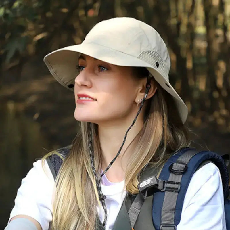 Chapeau brousse beige femme