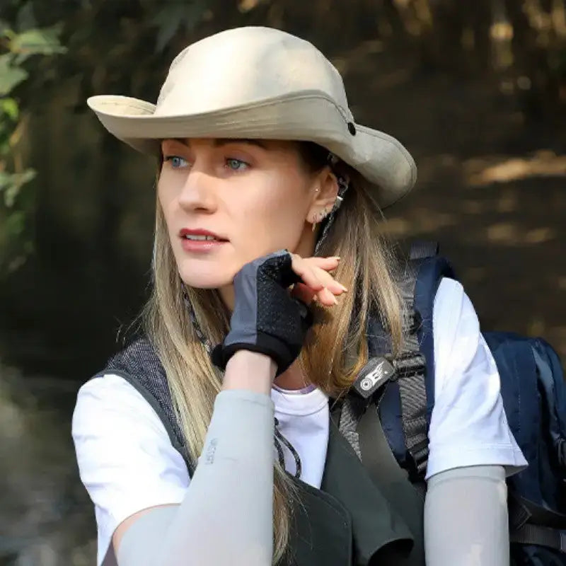 Chapeau brousse beige femme