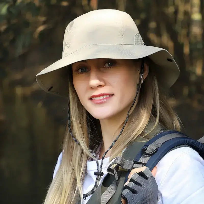 Chapeau brousse beige femme