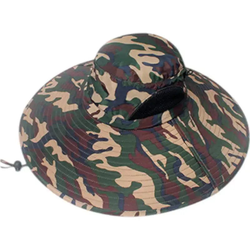 Chapeau brousse camouflage bleu nautique