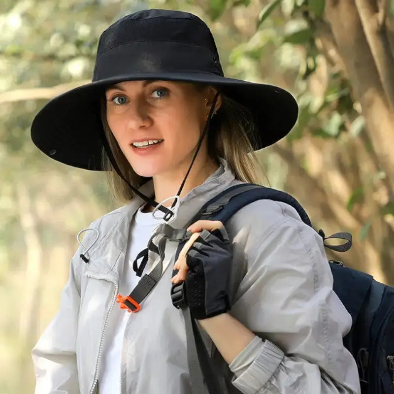 Chapeau brousse noir femme élégant