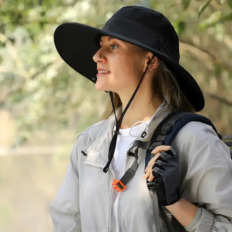 Chapeau brousse noir femme élégant