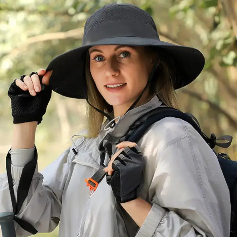 Chapeau brousse noir femme élégant