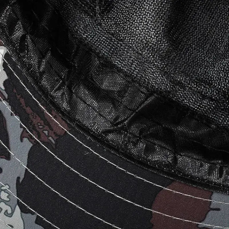 Chapeau randonnée camouflage urbain artistique