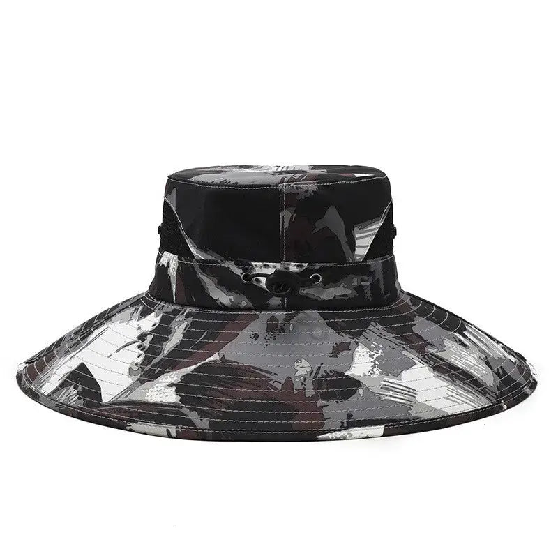 Chapeau randonnée camouflage urbain artistique