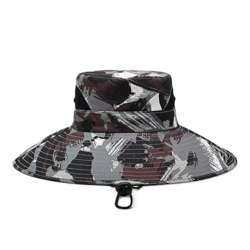 Chapeau randonnée camouflage urbain artistique