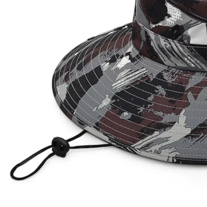 Chapeau randonnée camouflage urbain artistique