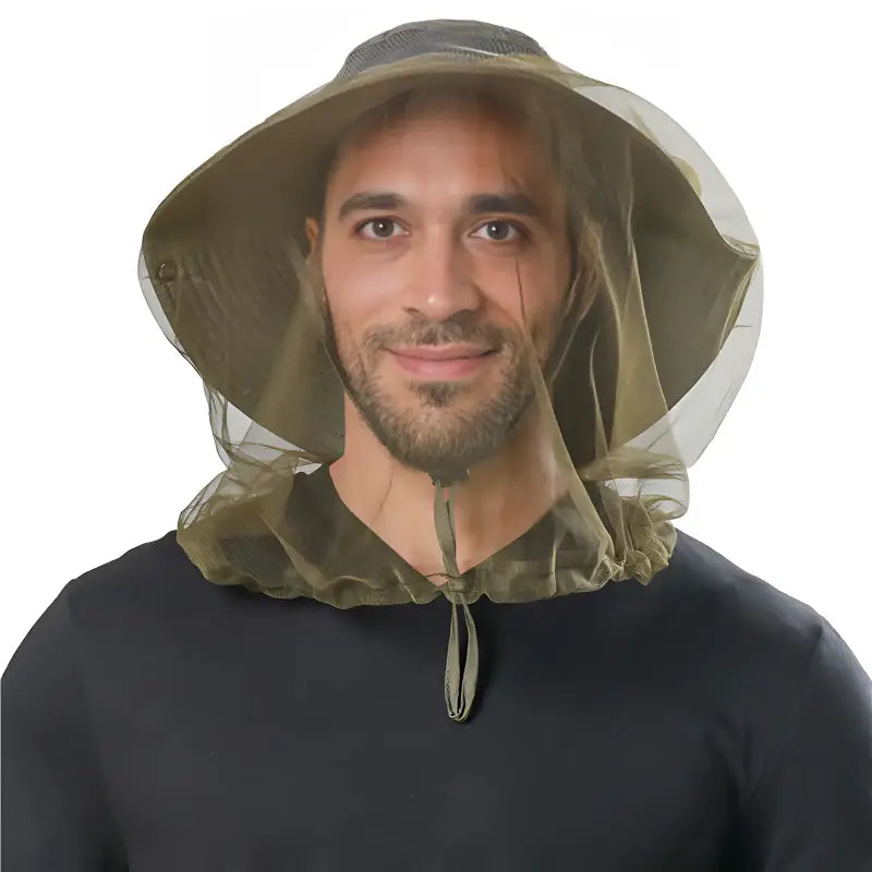 Chapeau randonnée avec moustiquaire anti-insectes