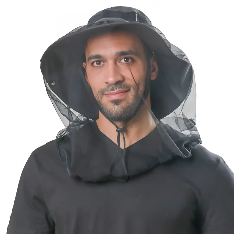Chapeau randonnée avec moustiquaire anti-insectes