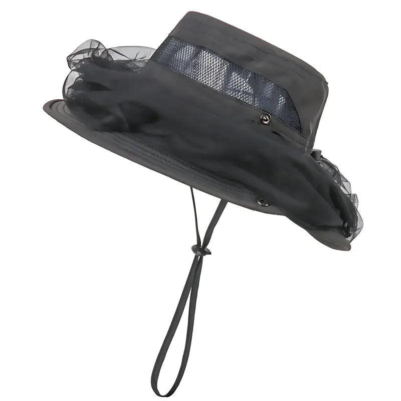 Chapeau randonnée avec moustiquaire anti-insectes